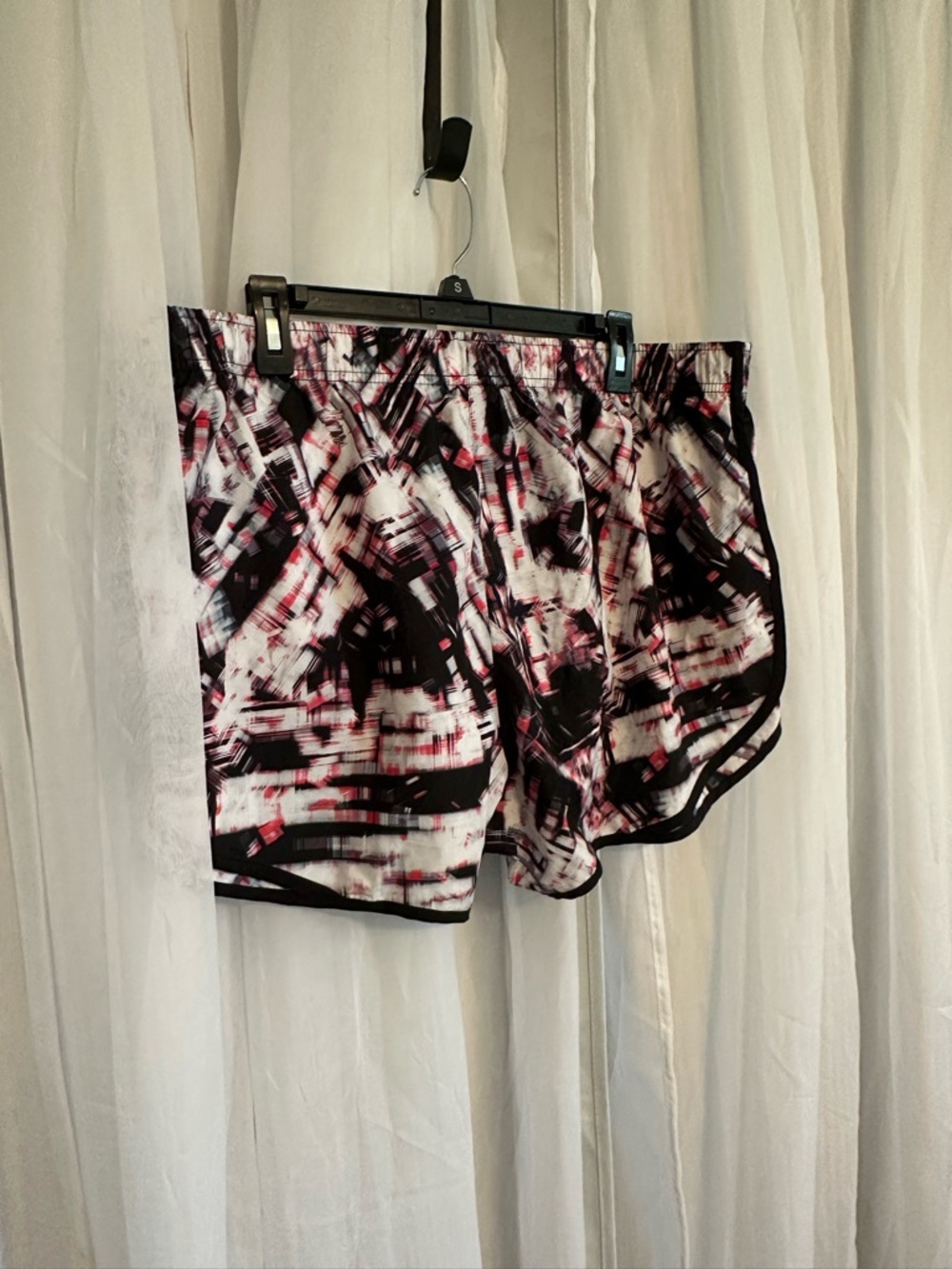 Calvin Klein Athletic Printed Running Shorts with Black Trim - Picture 5 of 7